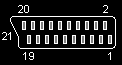 [SCART 21-pin connector]