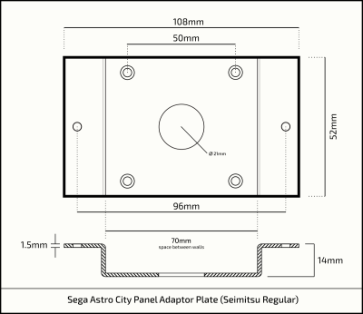 Seimitsu Regular Adaptor Plate