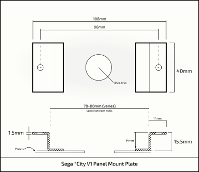 Sega Astro City v1 Panel Mount