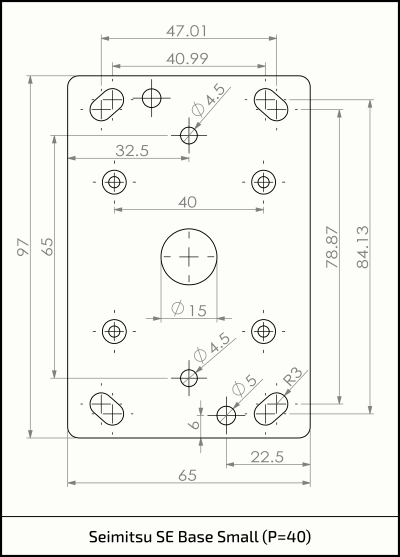 Seimitsu SE Base Adaptor Plate