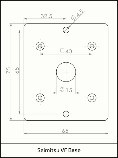 Seimitsu VF Base Adaptor Plate